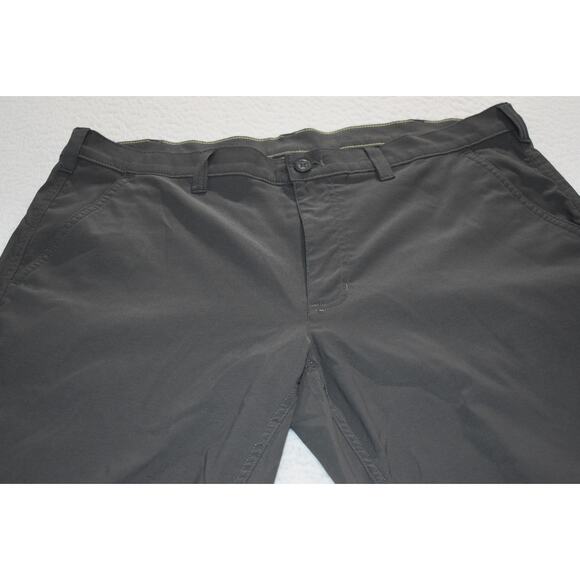 Eddie Bauer Golf Pants Travel Mens Size 38 x 30 Performance Nylon Spandex Gray - Picture 2 of 5